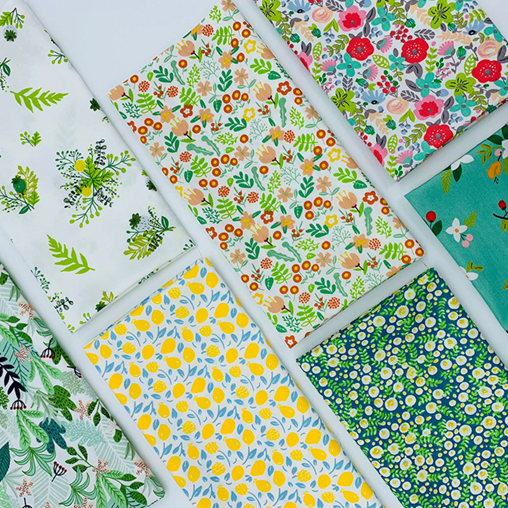 Sewing And Textile - 7 Pcs Floral Sewing Cloth Precut