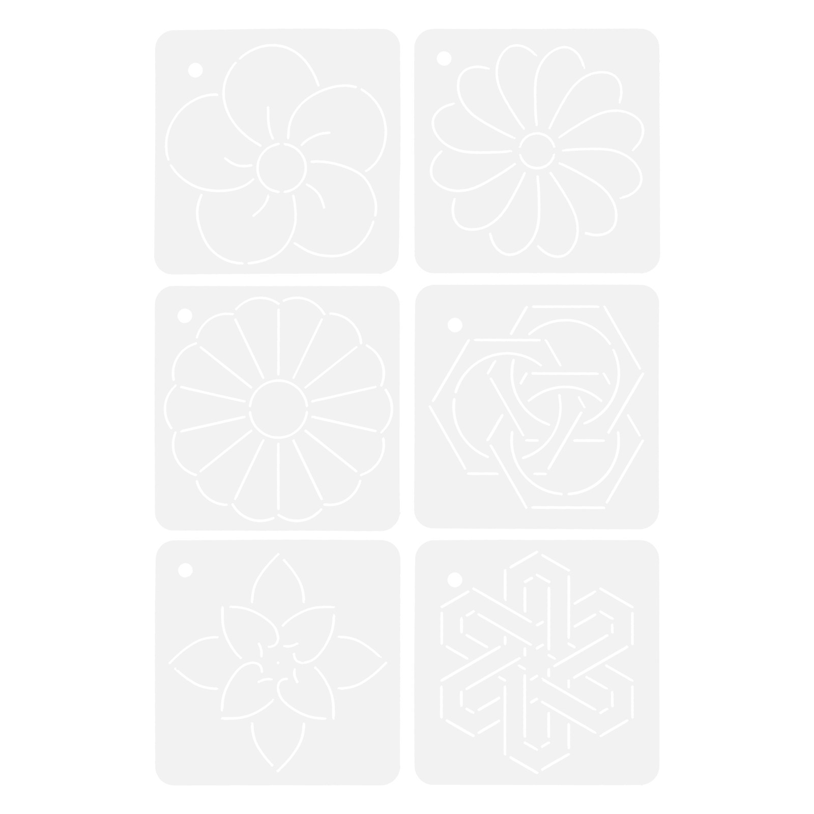 Sewing Embroidery Fabric - 6Pcs Quilting Templates Acrylic Sewing Ruler