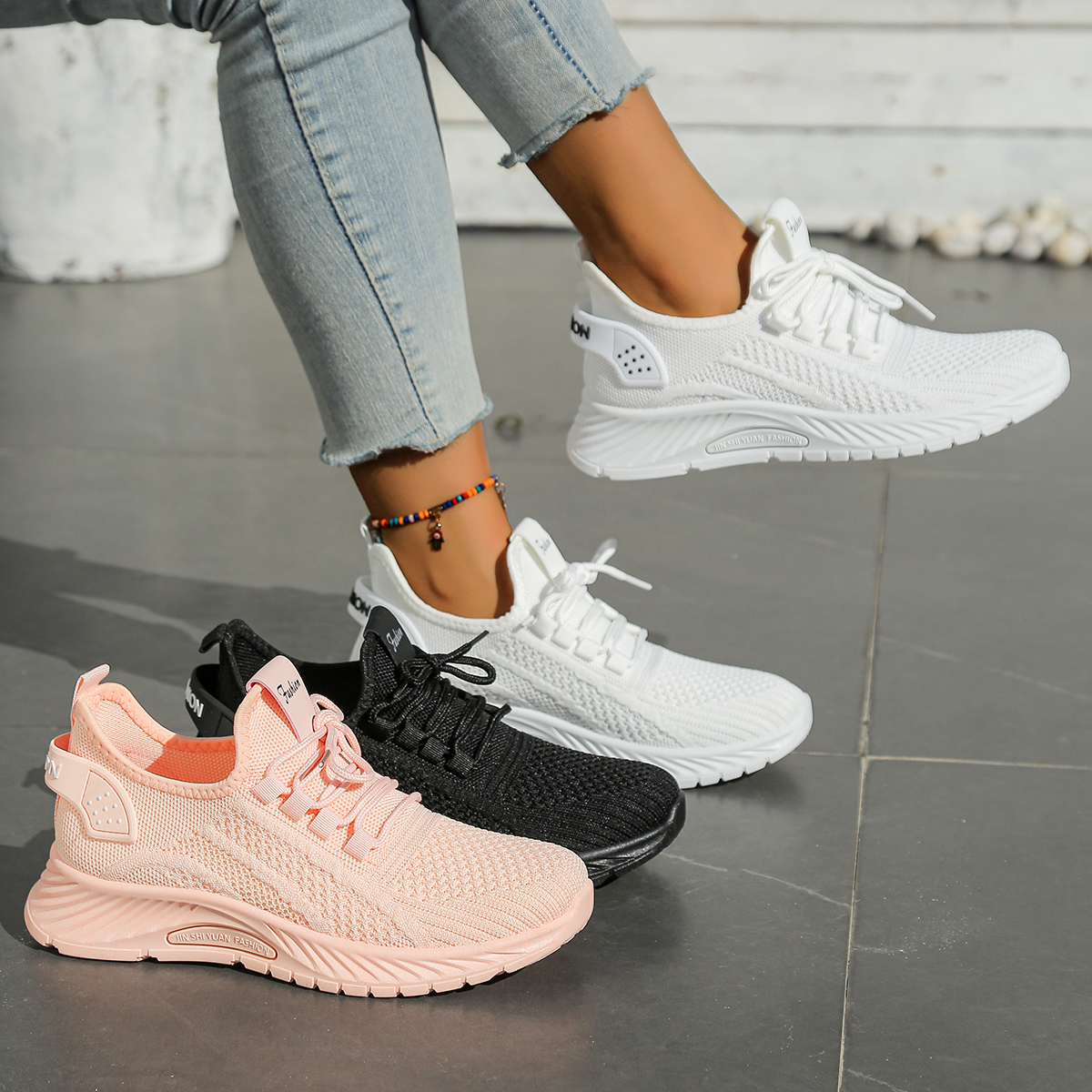 Sewing Garment - Women shoes casual sneaker fall new