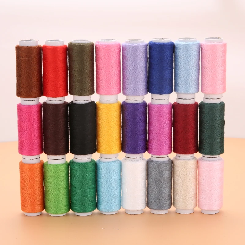 Sewing Roll - 24 Color Sewing Thread 100 Polyester