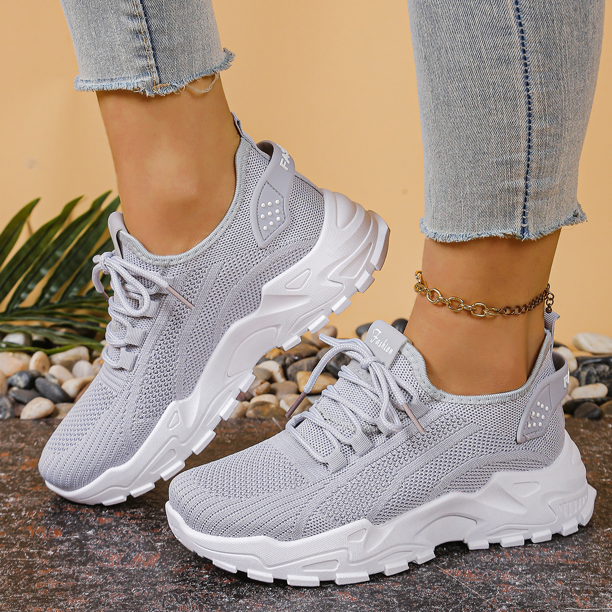 Sewing Garment - Women's sports shoes 2026，Breathable single mesh