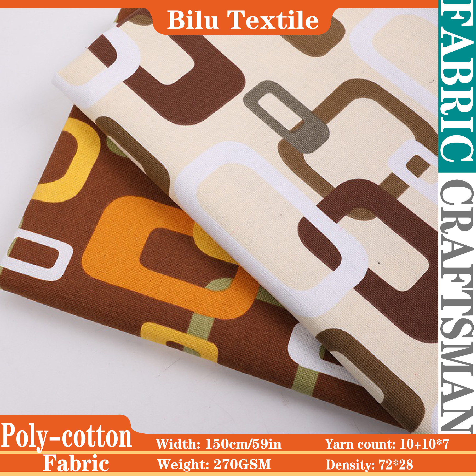 Sewing And Textile - Poly-Cotton Canvas Fabric - Designer Home