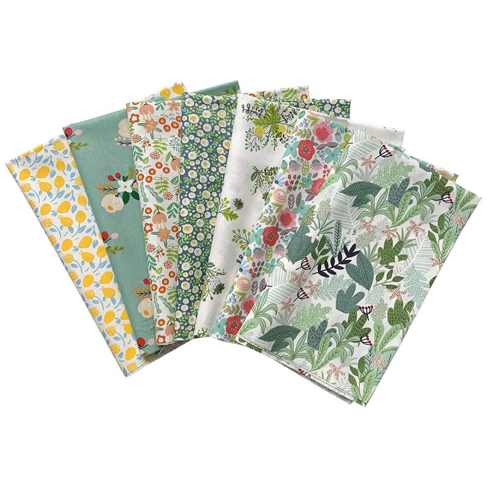 7 Pcs Floral Sewing Cloth Prec - مراجعة Sewing And Textile وسعره