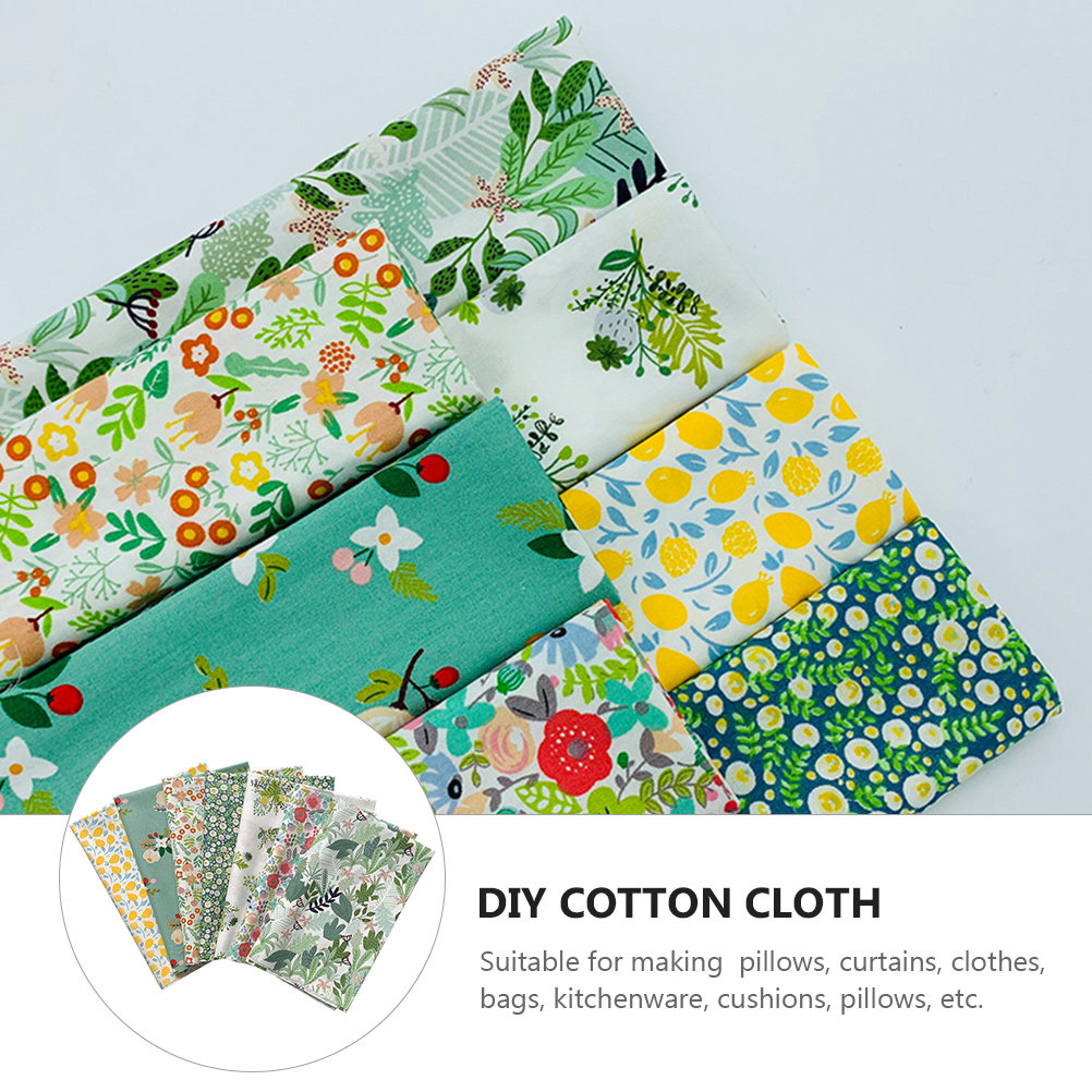 7 Pcs Floral Sewing Cloth Prec - مراجعة Sewing And Textile وسعره