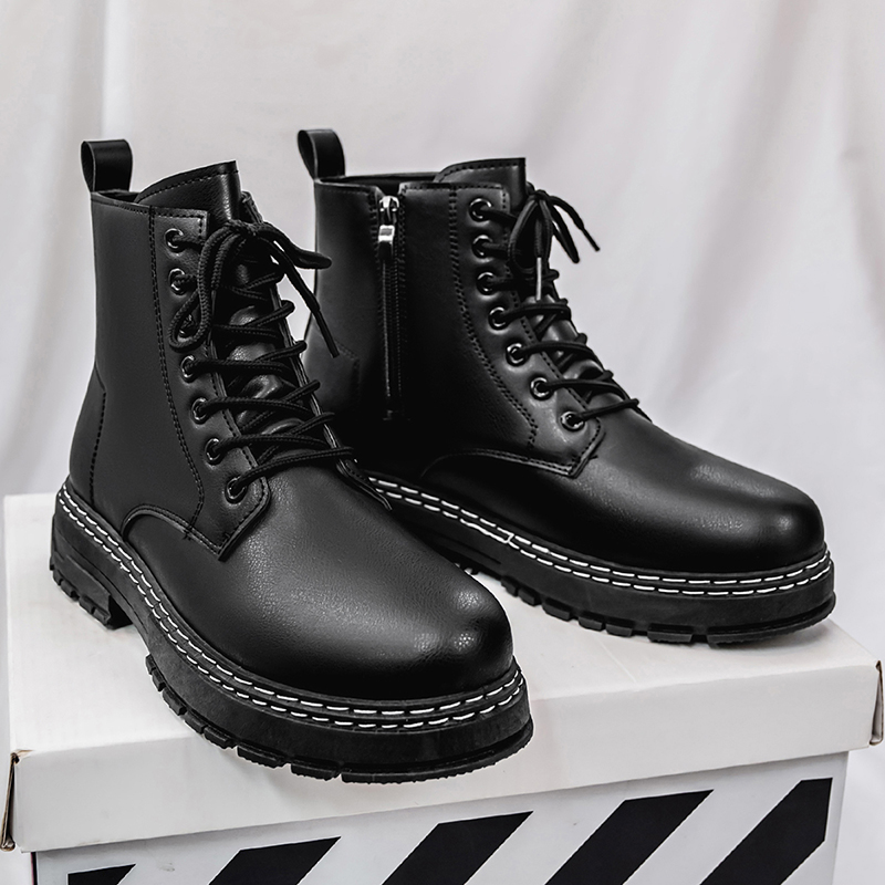 Men's 4-Season Black Patent Le - مراجعة Sewing Garment وسعره