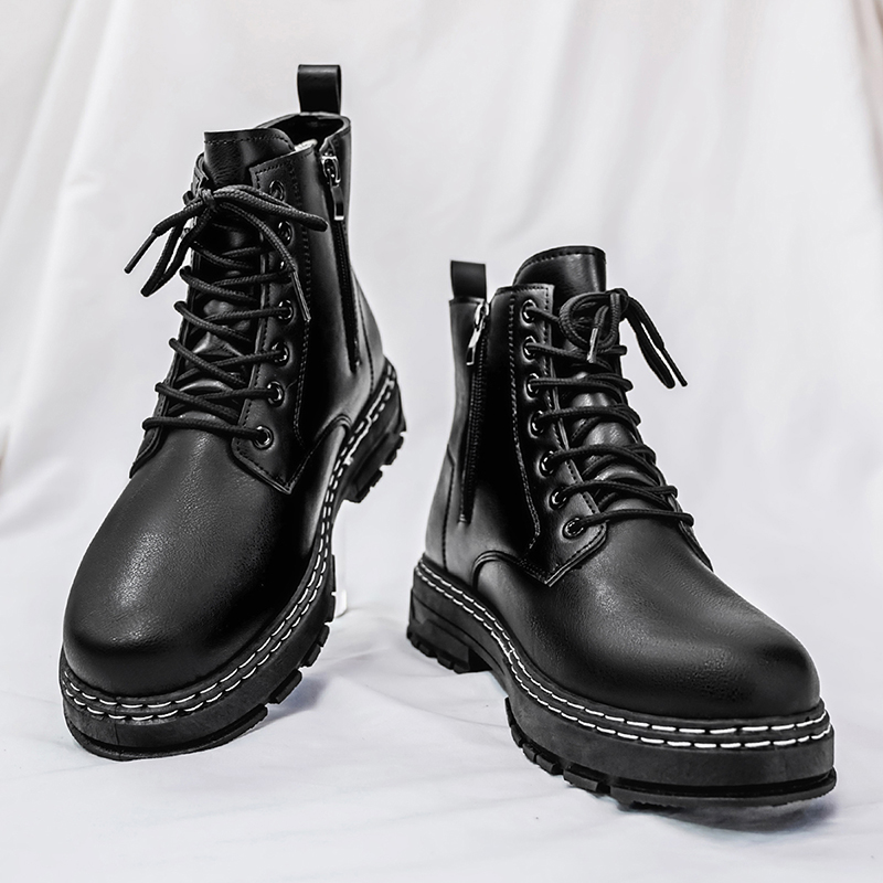 Men's 4-Season Black Patent Le - مراجعة Sewing Garment وسعره