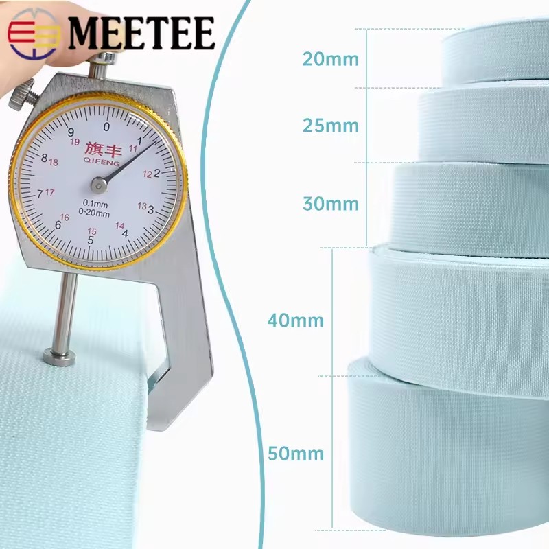 3/5Meters 20-50mm Flat Elastic - مراجعة Binding Tape Bias وسعره