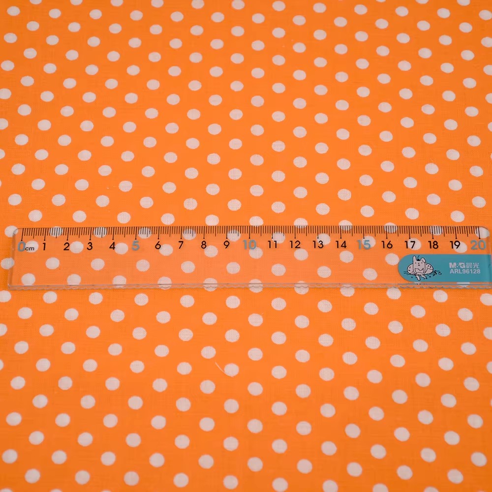 50X150CM White Orange Polka Do - مراجعة Sewing And Textile وسعره