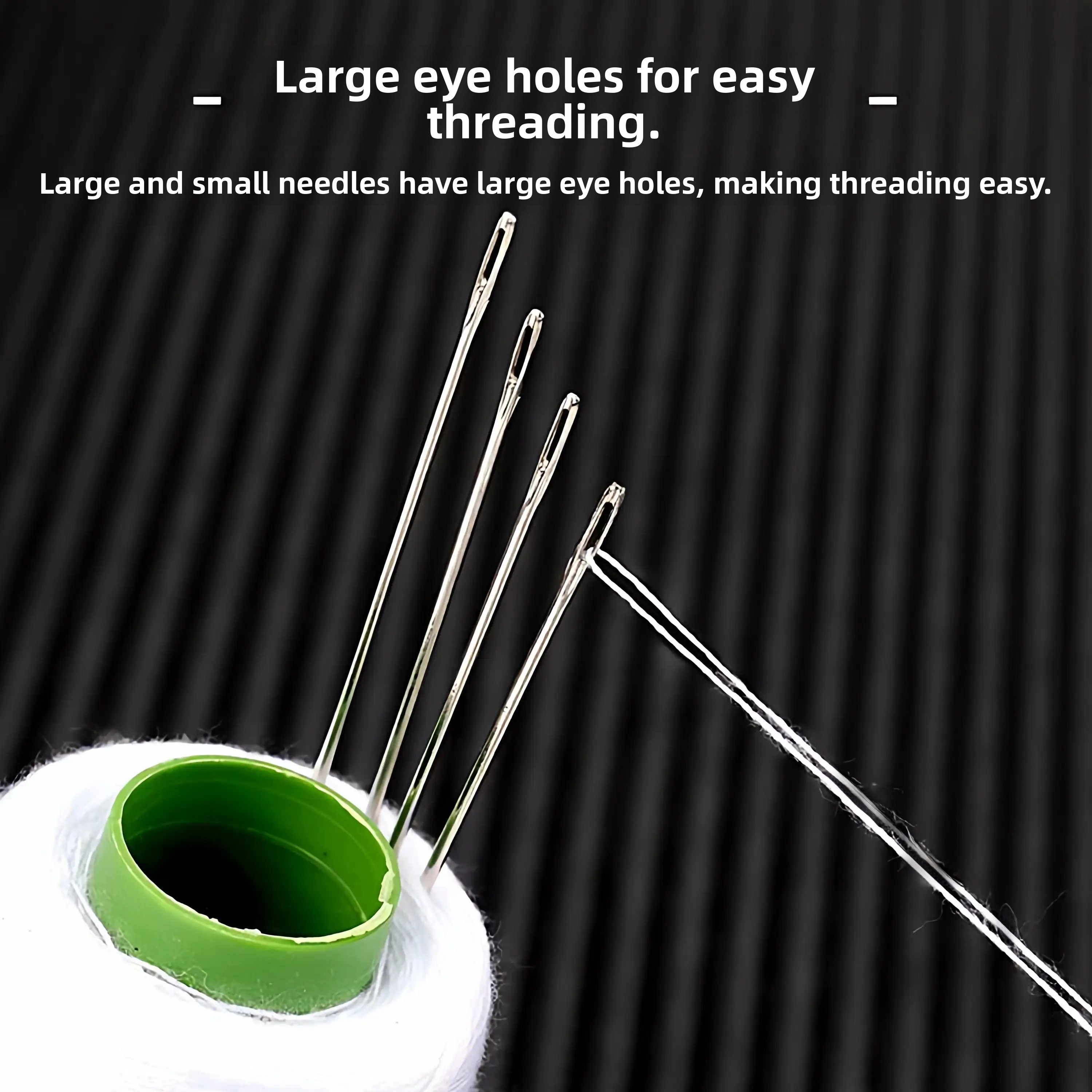 304 Stainless Steel Large Eye  - مراجعة Sewing Embroidery Fabric وسعره