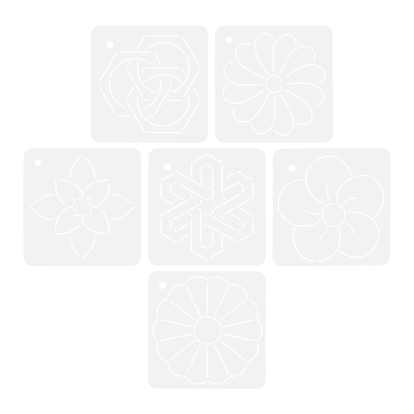 6Pcs Quilting Templates Acryli - مراجعة Sewing Embroidery Fabric وسعره