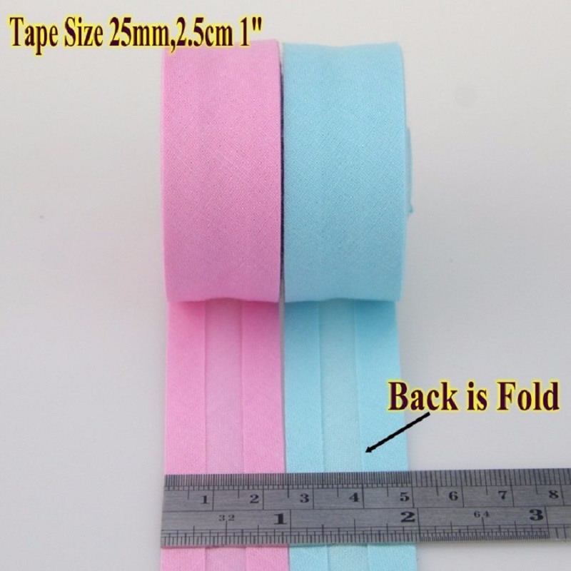 25mm Cotton Folded Bias Tape I - مراجعة Binding Tape Bias وسعره