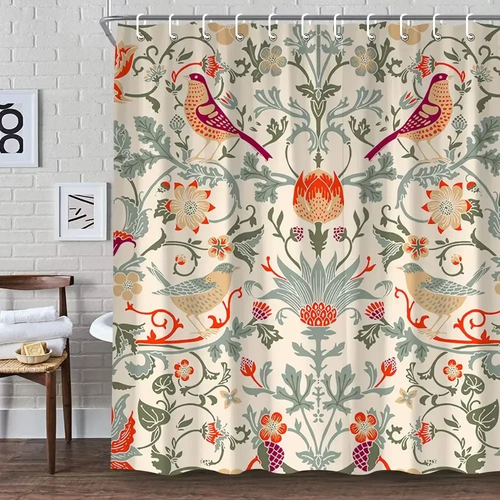 William Morris Shower Curtain, - مراجعة Fabric Weight Set وسعره