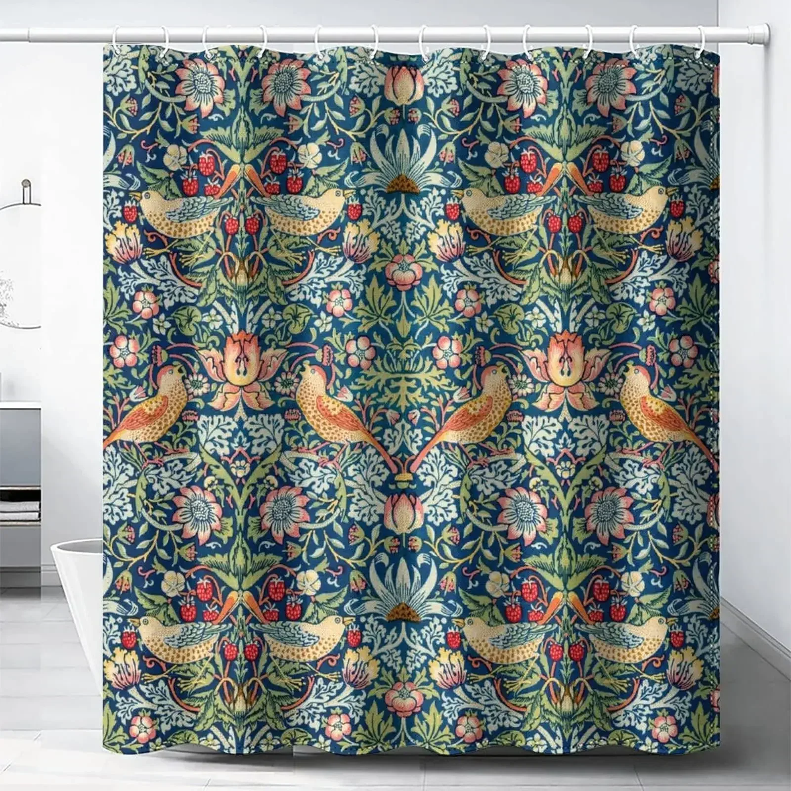 William Morris Shower Curtain, - مراجعة Fabric Weight Set وسعره