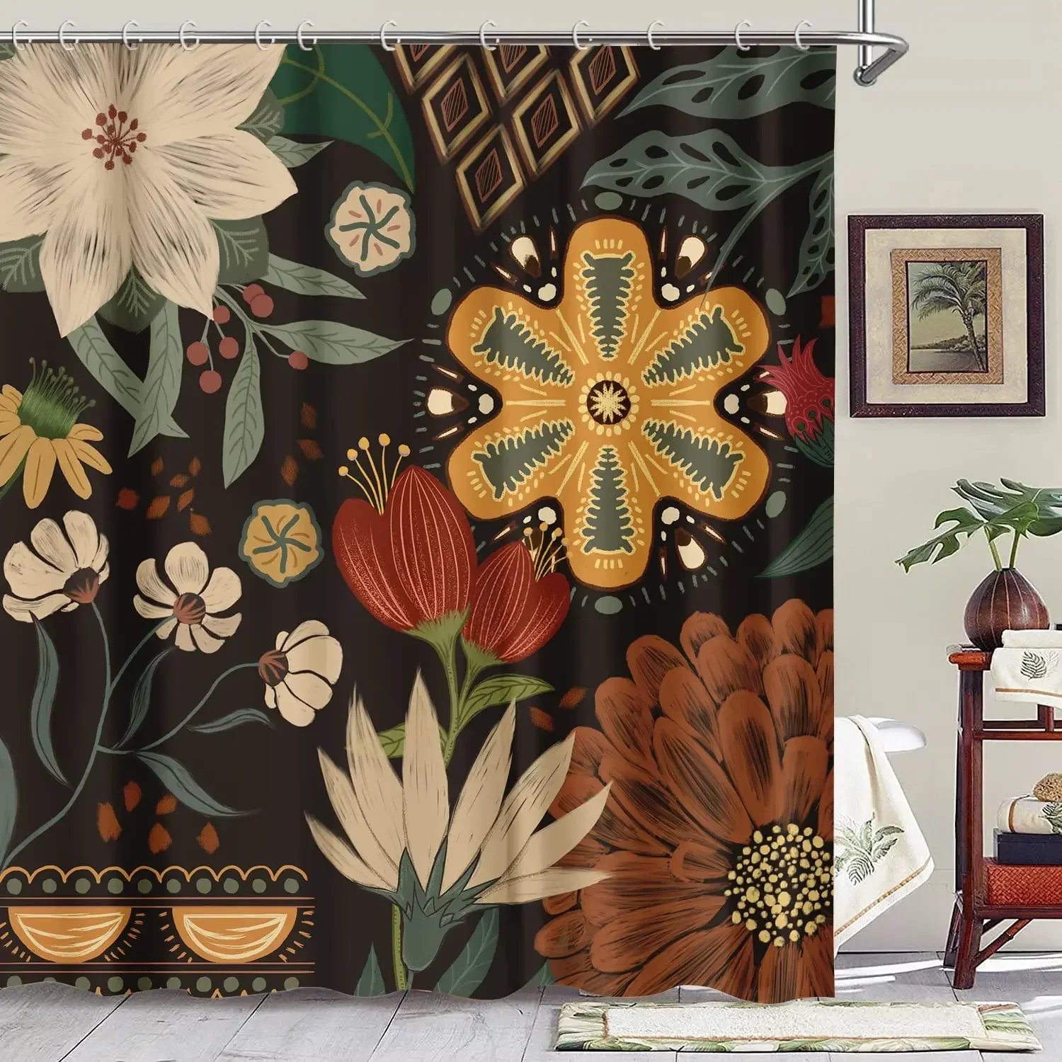 William Morris Shower Curtain, - مراجعة Fabric Weight Set وسعره