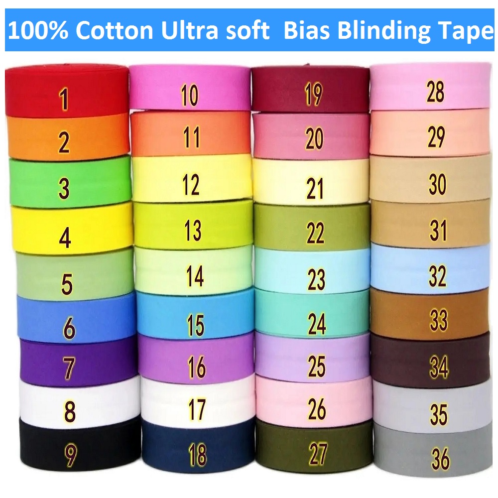 20mm Width Ultra Soft Bias Tap - مراجعة Binding Tape Bias وسعره