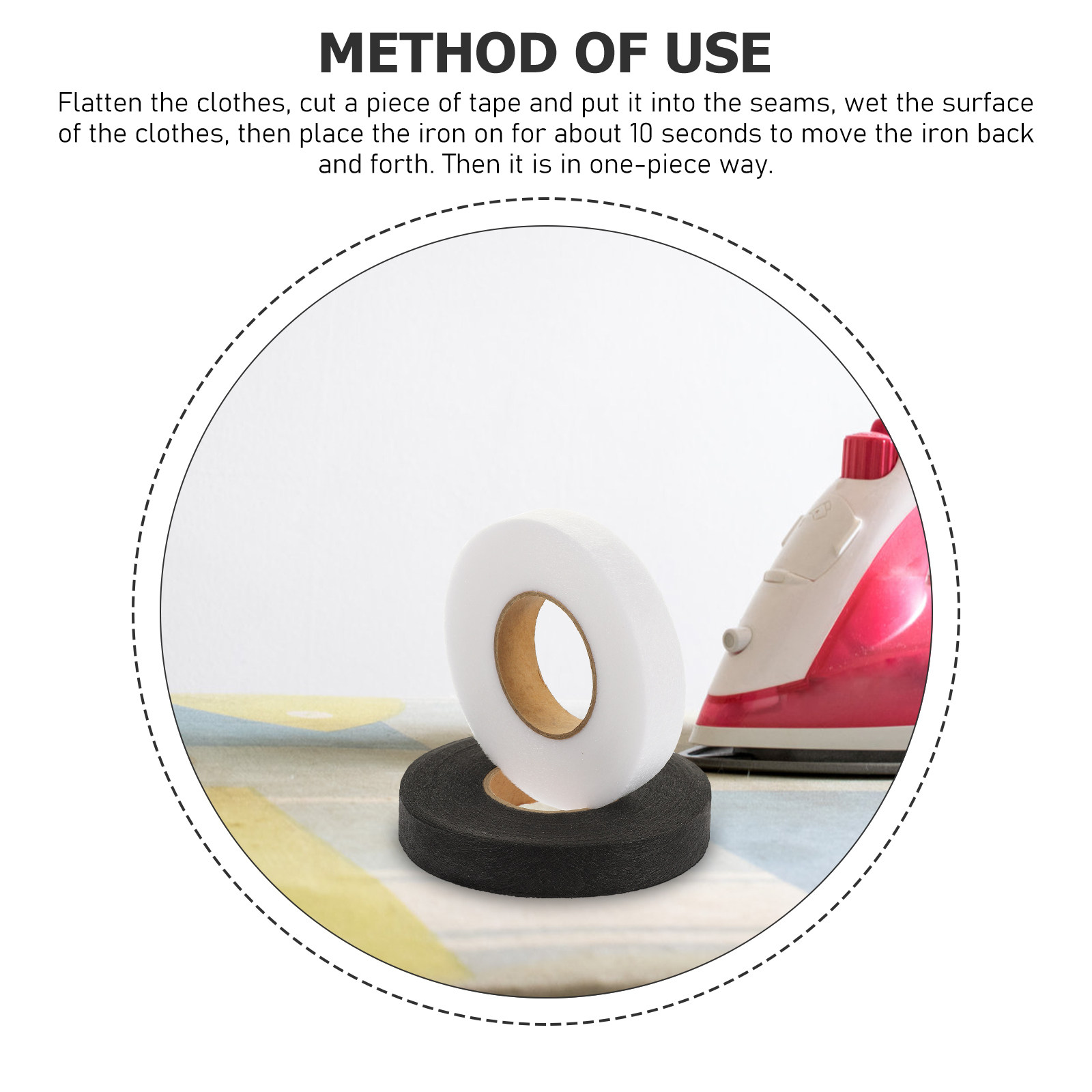 2 Rolls Iron-on Double-Sided F - مراجعة Hem Tape Fusible وسعره