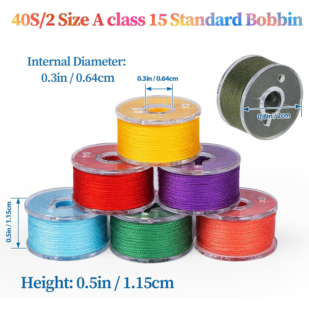 20Pcs Bobbins and Sewing Threa - مراجعة Sewing Machine Yarn وسعره