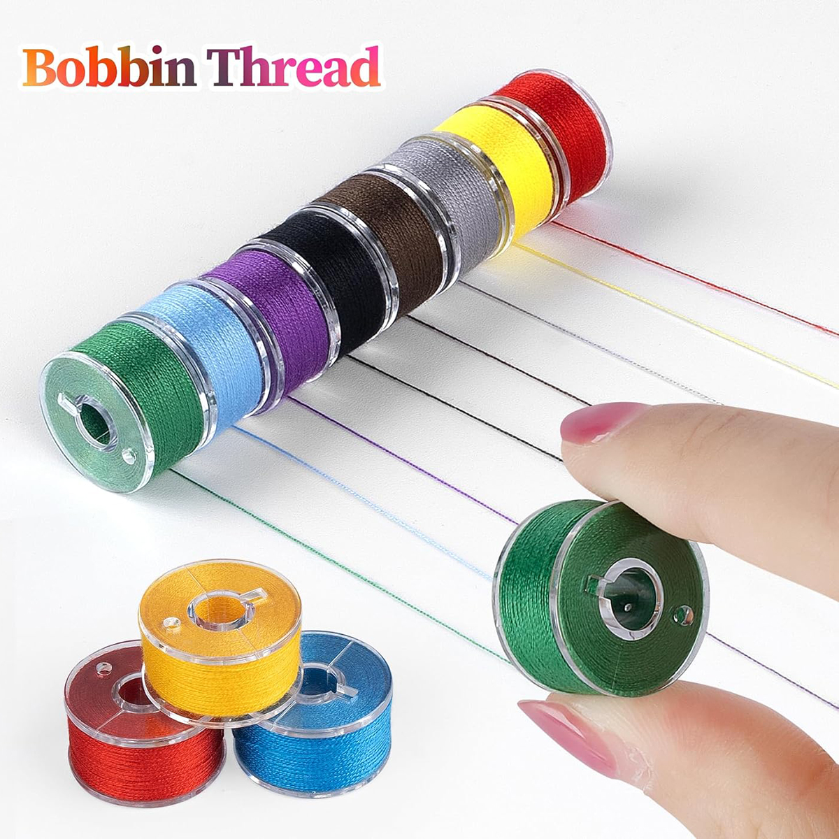 20Pcs Bobbins and Sewing Threa - مراجعة Sewing Machine Yarn وسعره