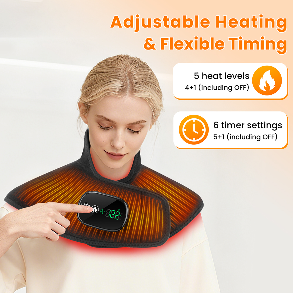 Wireless Heating Pad And Neck  - مراجعة Shoulder Pad Set In وسعره