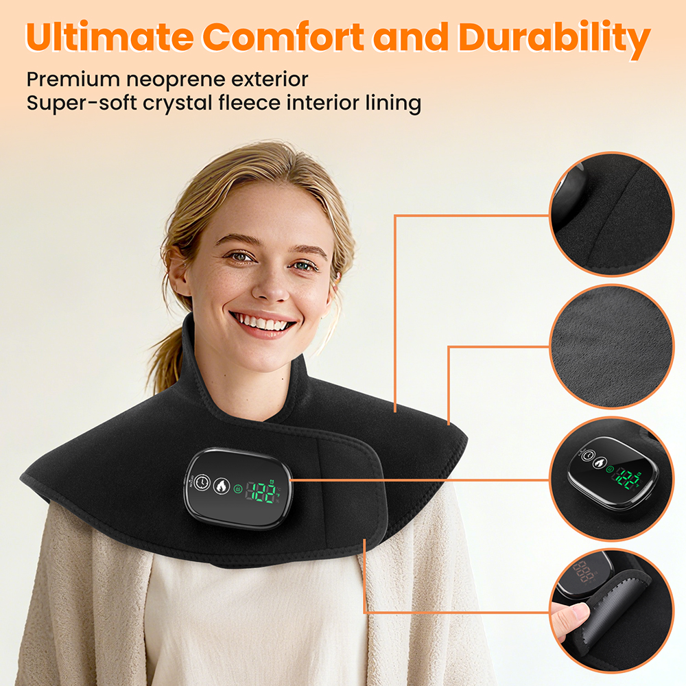 Wireless Heating Pad And Neck  - مراجعة Shoulder Pad Set In وسعره