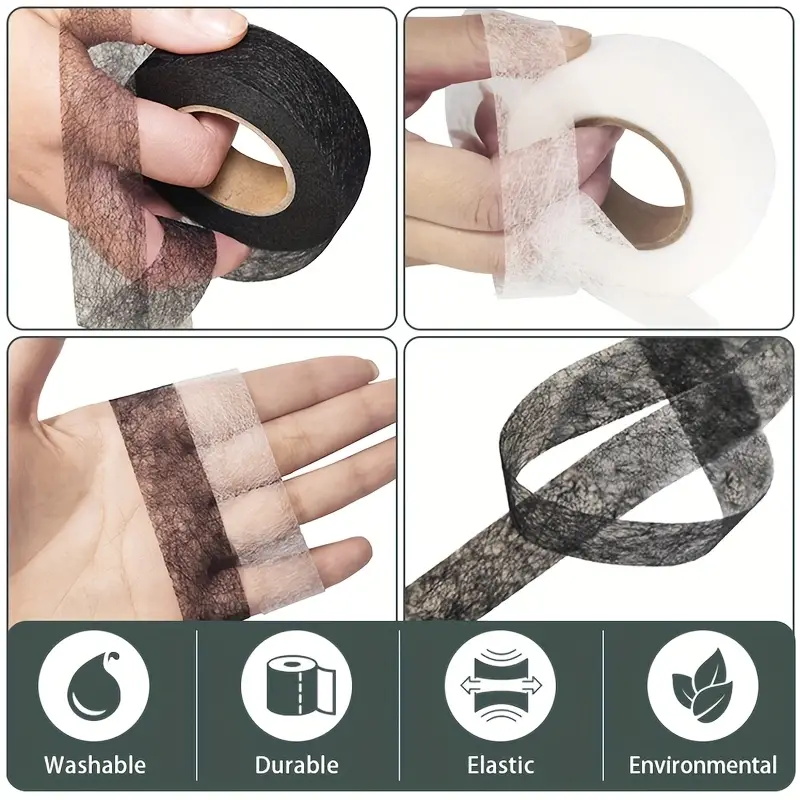 2Roll Black White Double-sided - مراجعة Hem Tape Fusible وسعره
