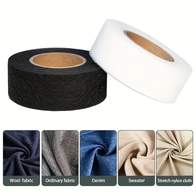 2Roll Black White Double-sided - مراجعة Hem Tape Fusible وسعره