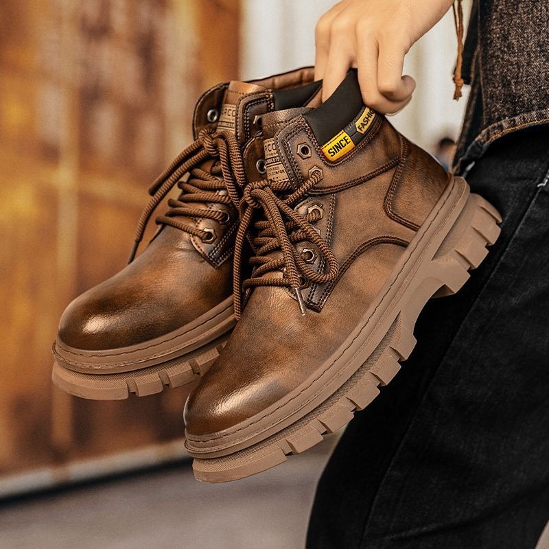 Vintage Men Platform Ankle Boo - مراجعة Sewing Garment وسعره