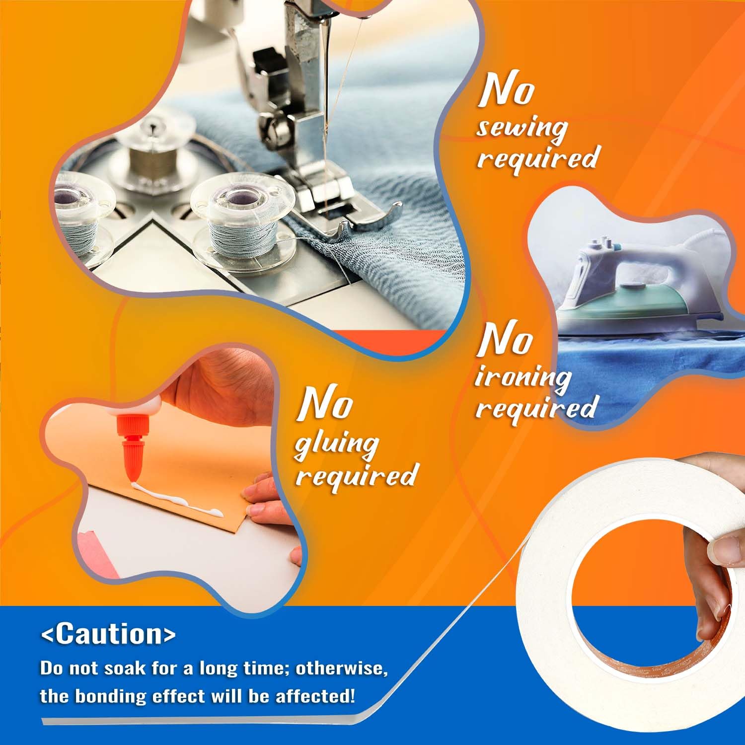 Double-Sided Fabric Tape 2 Rol - مراجعة Sewing Roll وسعره