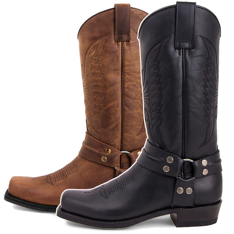 New Men's Motorcycle Boots Fas - مراجعة Sewing Embroidery Fabric وسعره