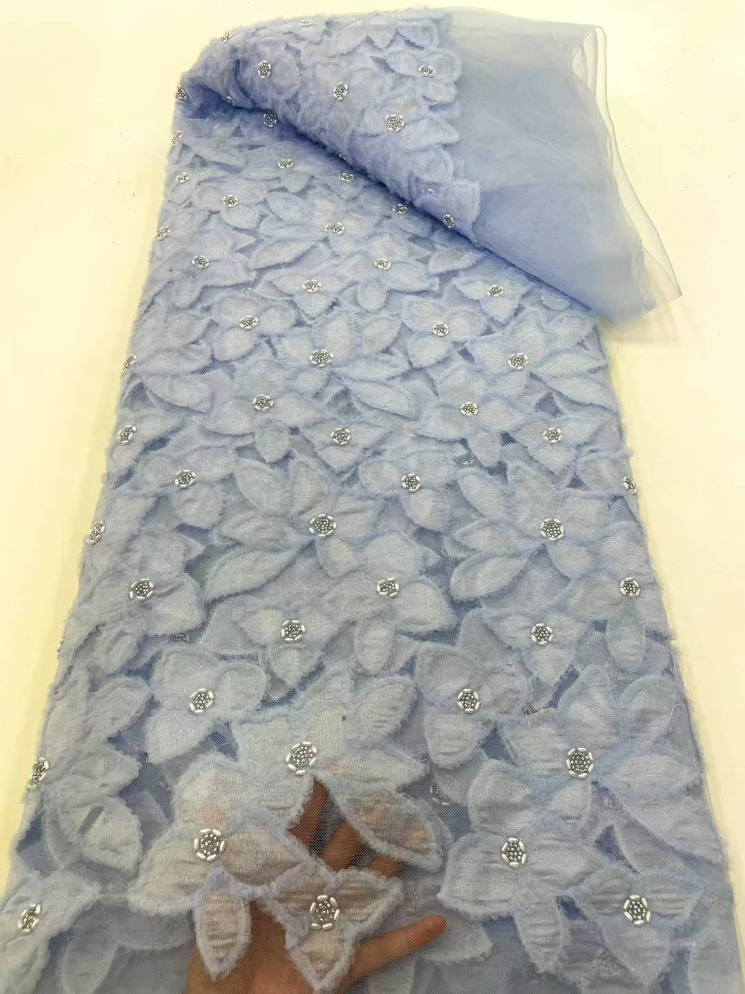 African Tulle Lace Fabric 2025 - مراجعة Sewing Embroidery Fabric وسعره
