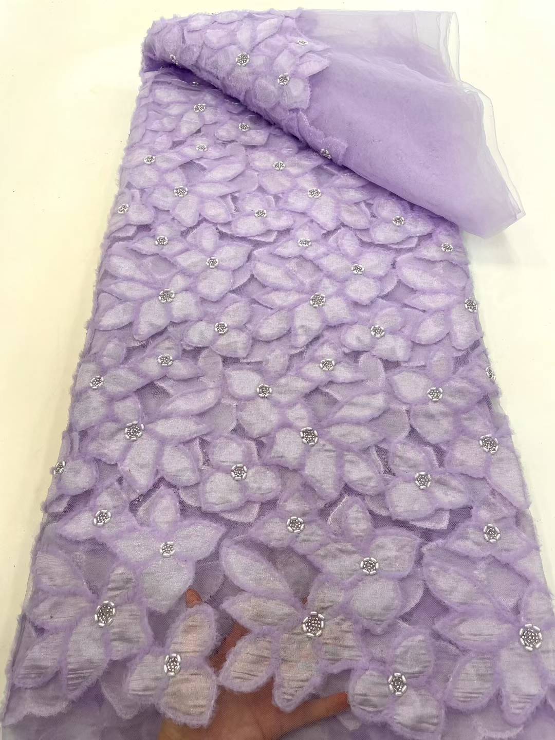 African Tulle Lace Fabric 2025 - مراجعة Sewing Embroidery Fabric وسعره