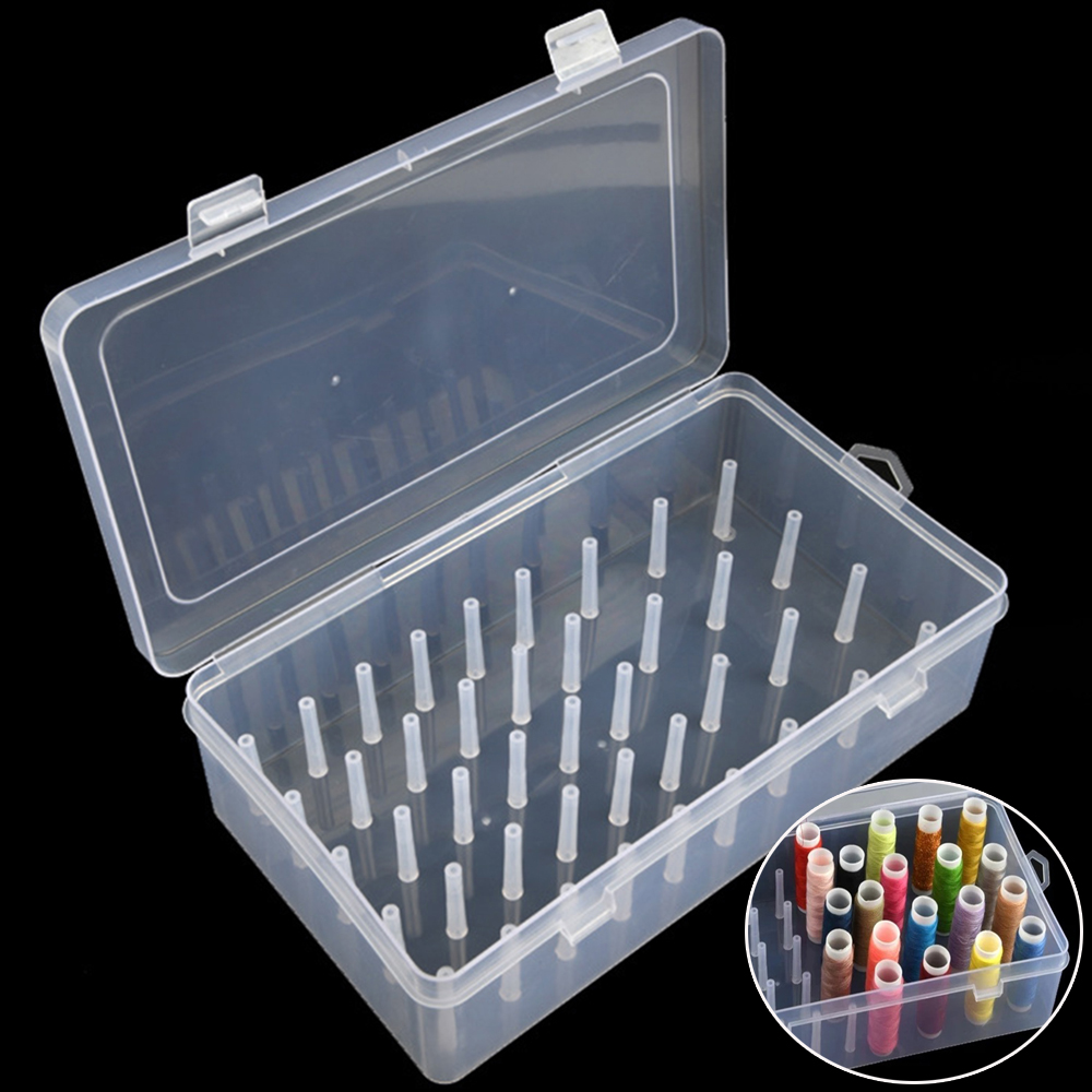 New Sewing Thread Box 42 Piece - مراجعة Bobbin Organizer Box وسعره