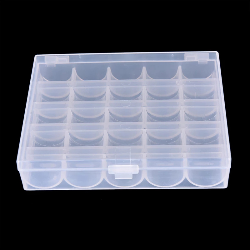 25 Spools Empty Bobbins Sewing - مراجعة Bobbin Organizer Box وسعره