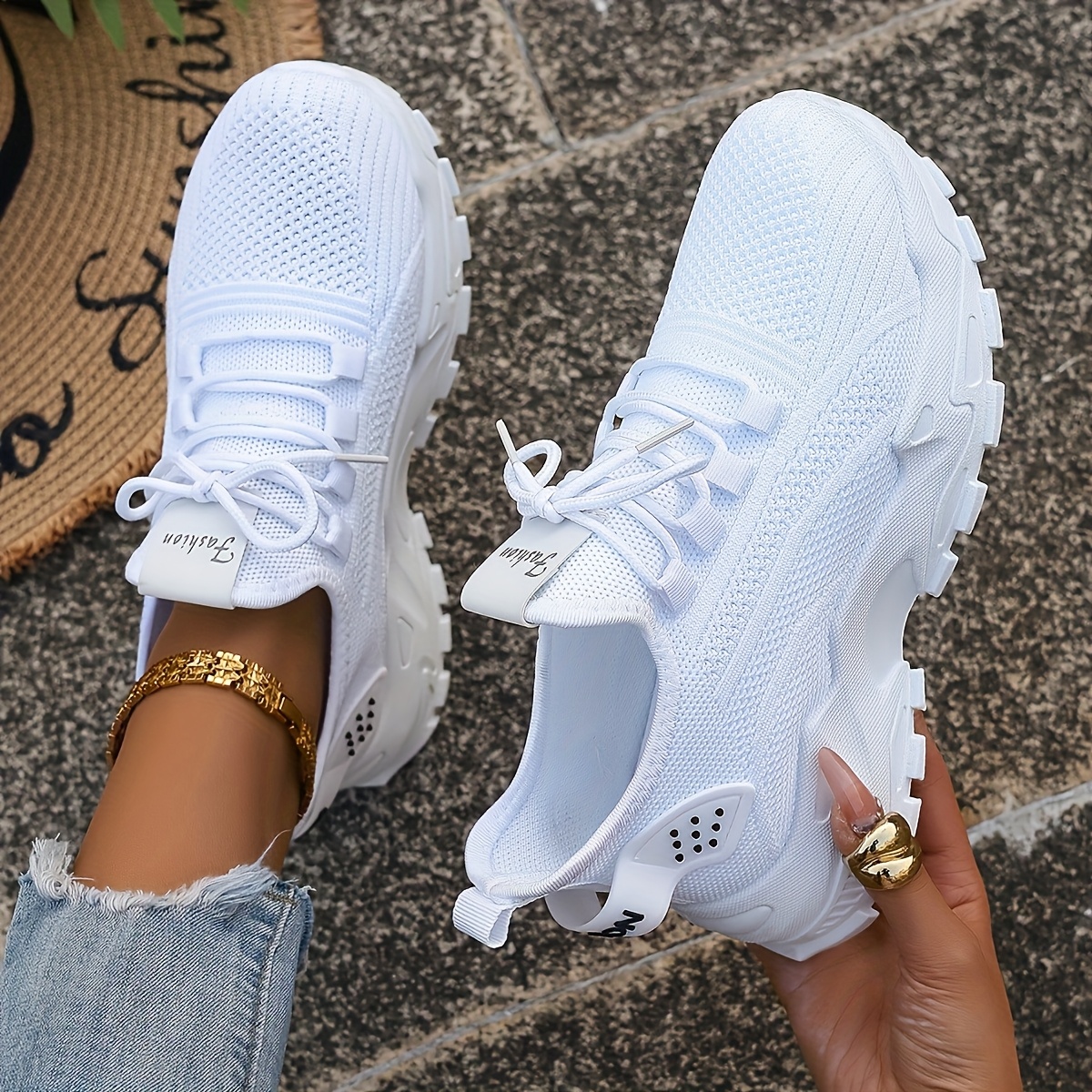Breathable Knit Sneakers Fashi - مراجعة Sewing Garment وسعره