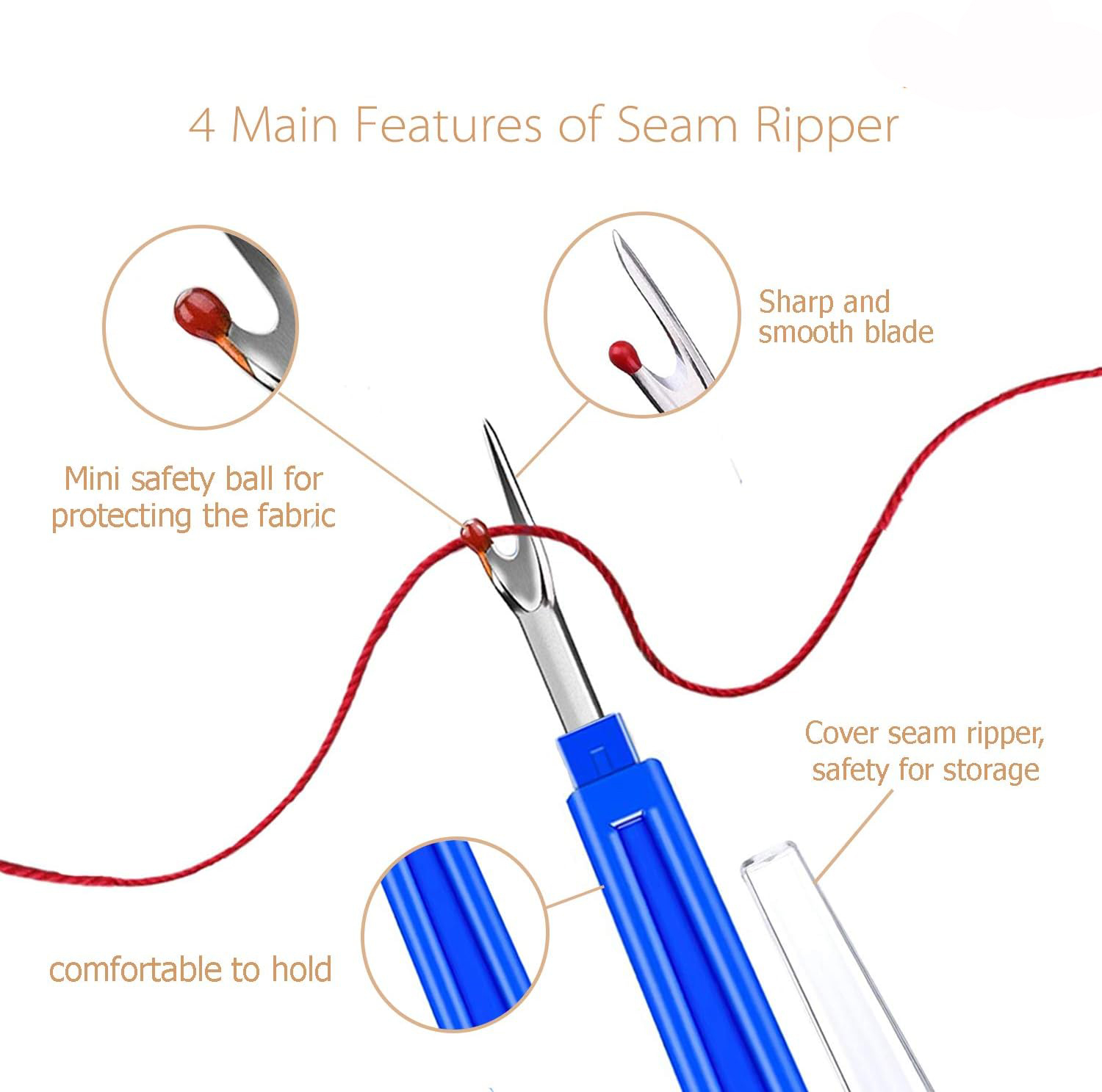 Sewing Seam Ripper Kit  Sewing - مراجعة Seam Ripper Tool وسعره