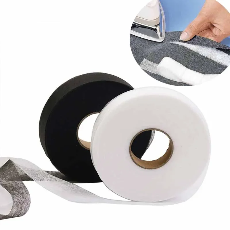 50M/Roll Double-sided Non-wove - مراجعة Hem Tape Fusible وسعره