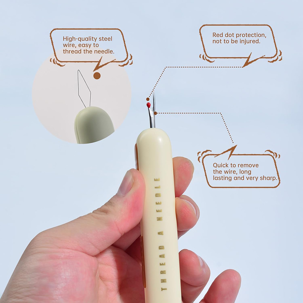 2 in 1 Needle Threader Seam Ri - مراجعة Seam Ripper Tool وسعره