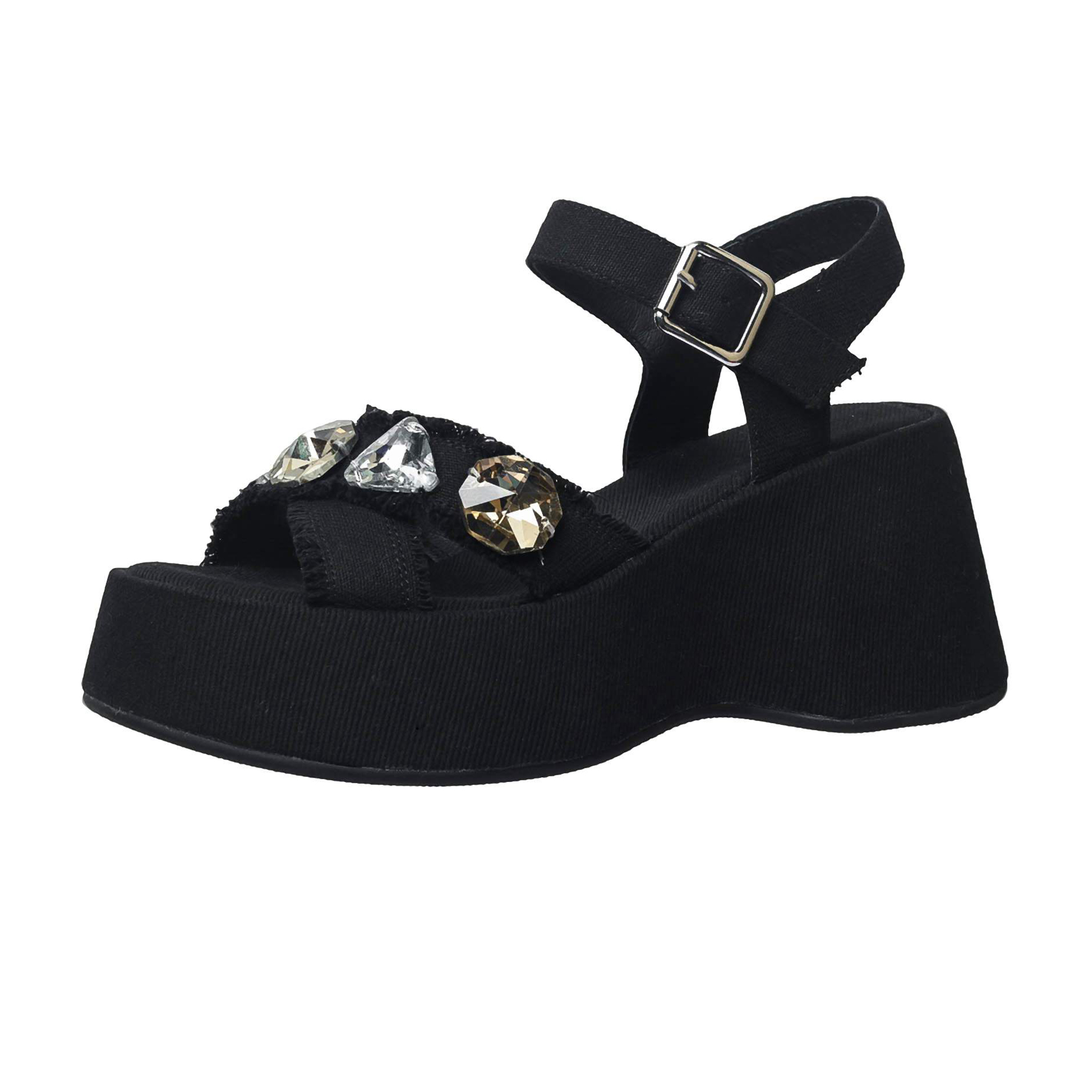Krazing Pot Denim Peep Toe Pla - مراجعة Sewing Garment وسعره