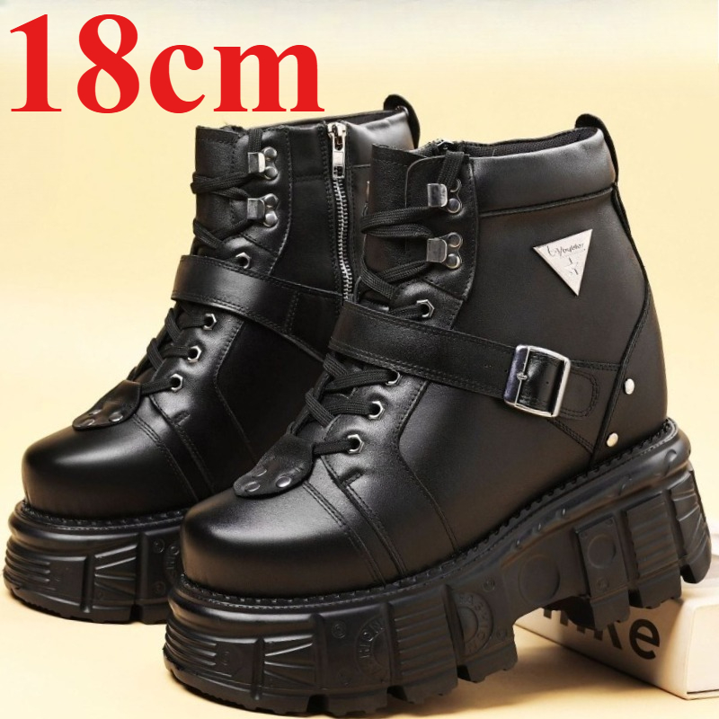 Genuine Leather Motorcycle Boo - مراجعة Sewing Garment وسعره