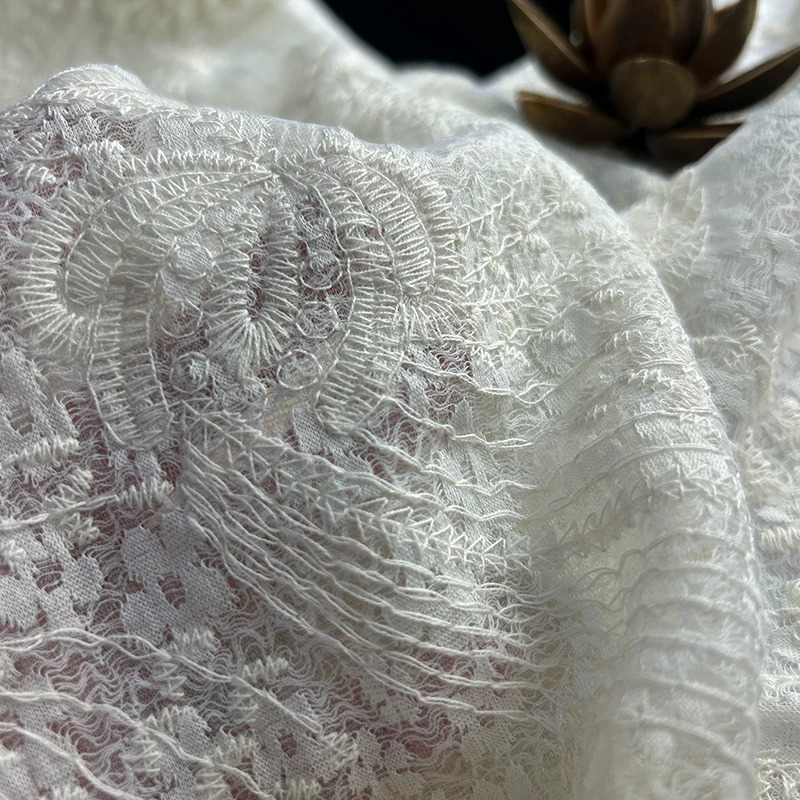 1yard Phoenix Tail Pattern Emb - مراجعة Sewing Embroidery Fabric وسعره