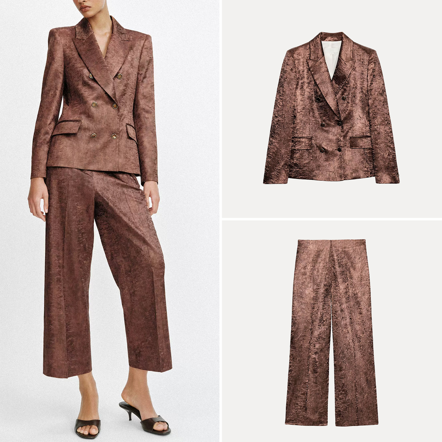Women's Fashion Suit Set with  - مراجعة Shoulder Pad Set In وسعره