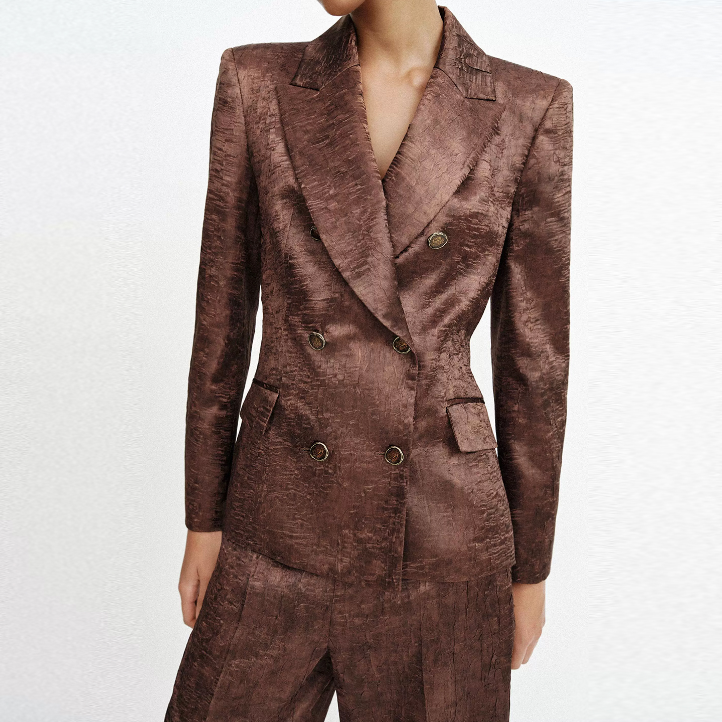 Women's Fashion Suit Set with  - مراجعة Shoulder Pad Set In وسعره