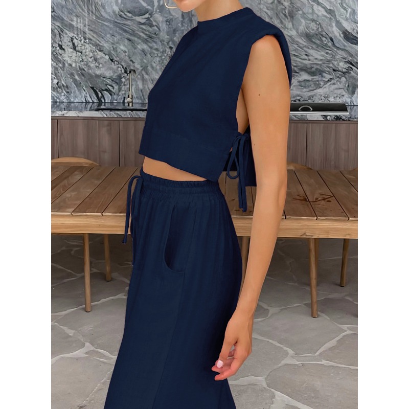 Fashion Cotton and Linen Suit  - مراجعة Shoulder Pad Set In وسعره