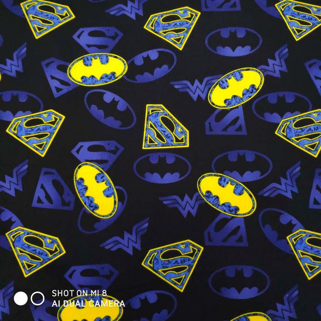 140cm Width Cartoon Batman Log - مراجعة Sewing And Textile وسعره