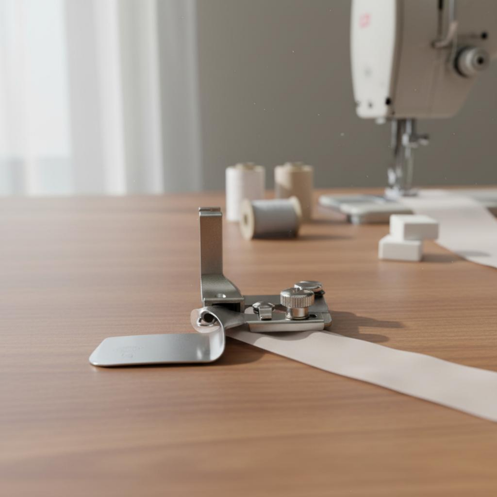 Curved Hem Presser Foot Long-L - مراجعة Sewing Roll وسعره
