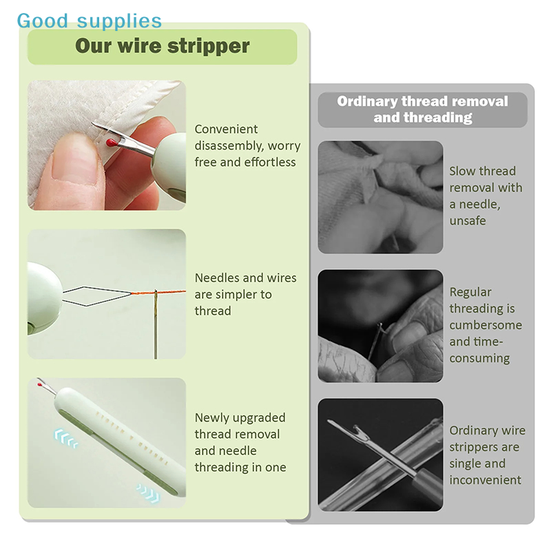 2 In 1 Needle Threaders Sewing - مراجعة Seam Ripper Tool وسعره