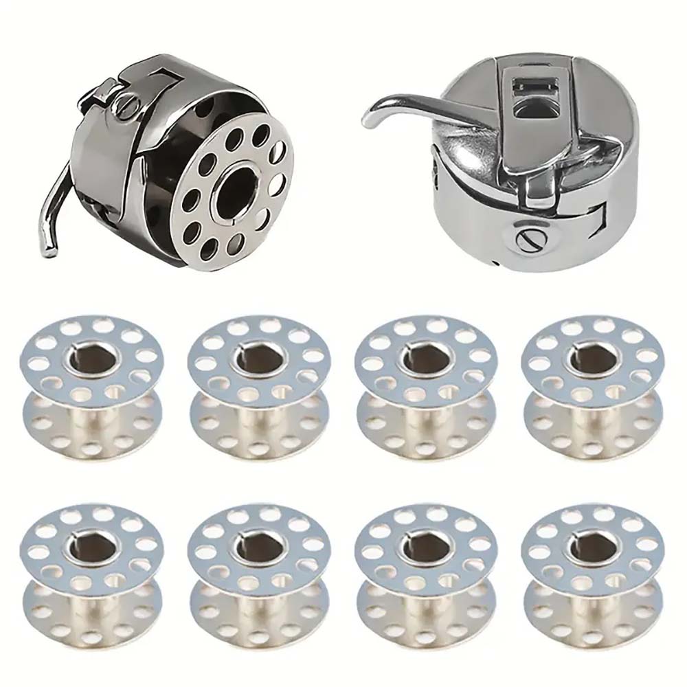 Bobbin Case and Metal Bobbins  - مراجعة Sewing Machine Yarn وسعره