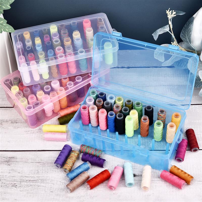 New 42 Axis Sewing Thread Stor - مراجعة Bobbin Organizer Box وسعره